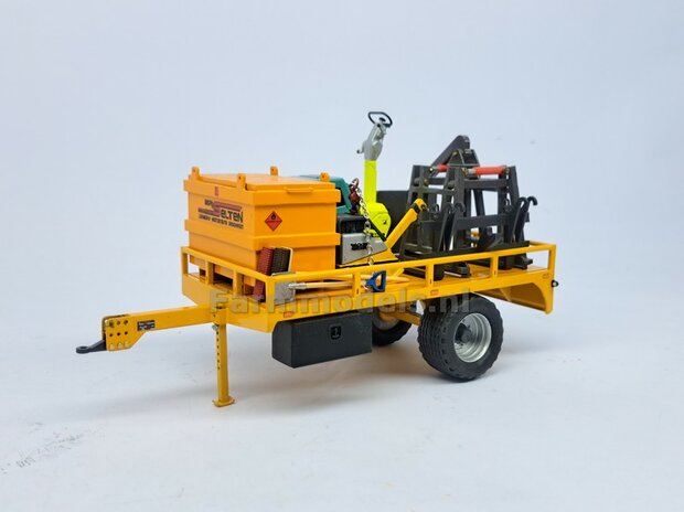 BOUWKIT: KRUIWAGEN (STAL/ GROENAFVAL) 160 liter Materiaal RESIN BLANK geleverd 1:32