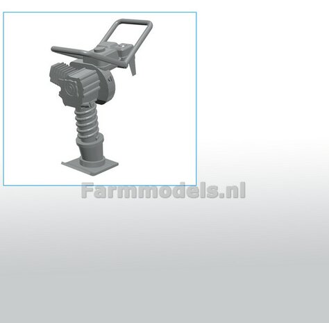 BOUWKIT: SLEUVENSTAMPER Universeel Materiaal RESIN BLANK Geleverd 1:32