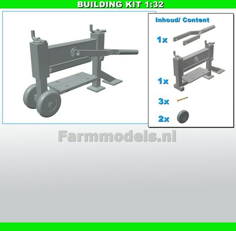 BOUWKIT: STENENKNIPPER Materiaal RESIN BLANK geleverd 1:32
