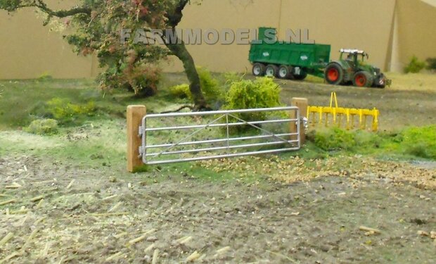 2x Spoorbielzen t.b.v. montage poort 1:32 