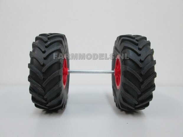 Fendt 936 achteras banden &Oslash; 67.4 mm met velg en &Oslash; 3 mm as  1:32   LAST ONES