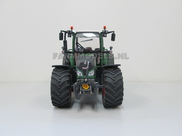 Aluminium vooras velgen Fendt 516 + brede vooras banden, geschikt voor Fendt 516 UH 1:32  