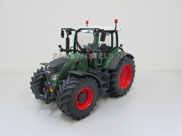 Aluminium achteras velgen Fendt 516 + brede banden, geschikt voor Fendt 516 UH 1:32  