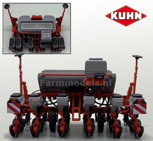 KUHN Kosma TS GREY/ GRIJS 6 rijige maiszaaimachine Replicagri 1:32 REP289   VERWACHT SEPTEMBER 2025