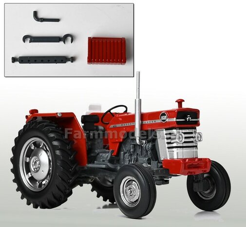 Massey Ferguson 168 (ZONDER Cabine) met extra accessoires 1:32 Replicagri REP515
