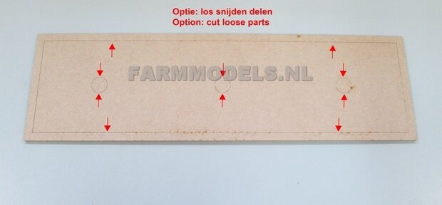 Weegbrug 12.5 cm x 43.75 cm, Farmmodels editie 1:32 