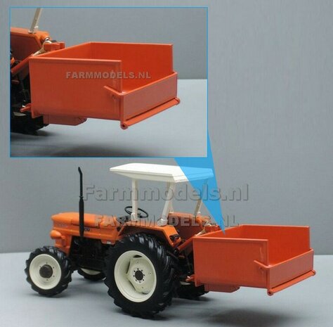 Kiepbakje Fiat Oranje  (ZONDER TREKKER) 1:32 Replicagri REP140O