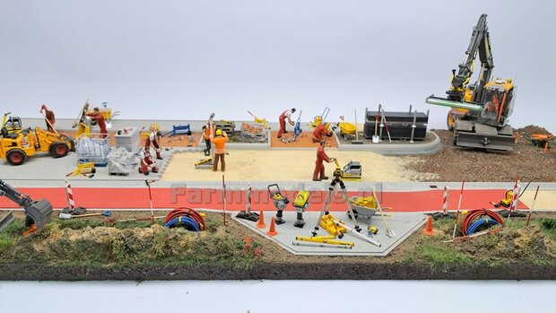 Voorbeeld foto&#039;s mini diorama Stratemakers en grondverzet