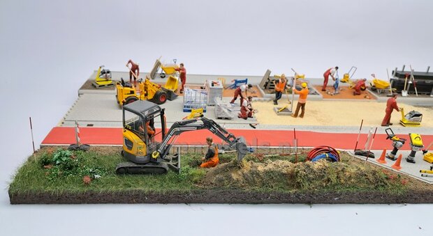 Voorbeeld foto&#039;s mini diorama Stratemakers en grondverzet