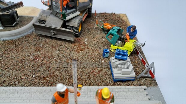 Voorbeeld foto&#039;s mini diorama Stratemakers en grondverzet
