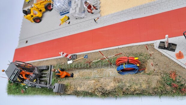 Voorbeeld foto&#039;s mini diorama Stratemakers en grondverzet
