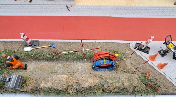 Voorbeeld foto&#039;s mini diorama Stratemakers en grondverzet