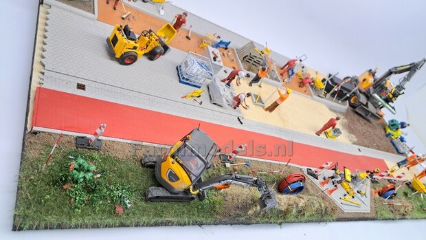 Voorbeeld foto&#039;s mini diorama Stratemakers en grondverzet