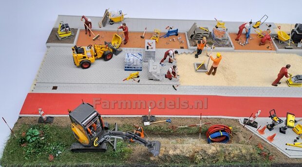Voorbeeld foto&#039;s mini diorama Stratemakers en grondverzet