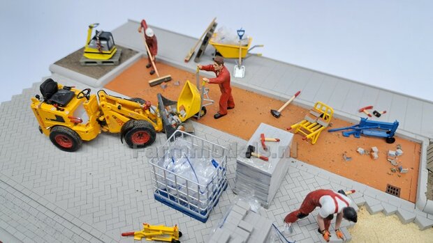 Voorbeeld foto&#039;s mini diorama Stratemakers en grondverzet