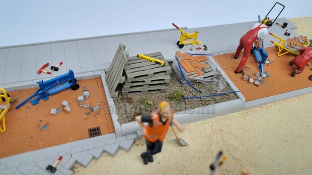 Voorbeeld foto&#039;s mini diorama Stratemakers en grondverzet