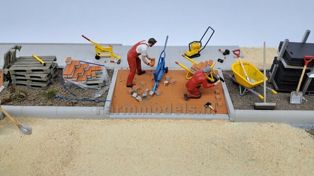 Voorbeeld foto&#039;s mini diorama Stratemakers en grondverzet