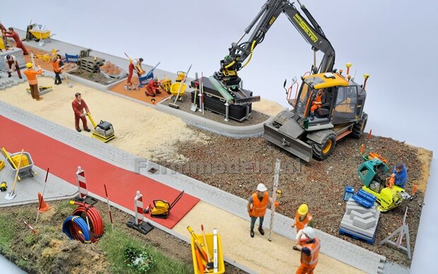 Voorbeeld foto&#039;s mini diorama Stratemakers en grondverzet