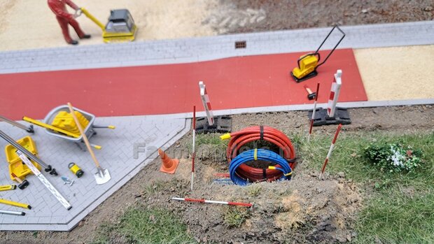 Voorbeeld foto&#039;s mini diorama Stratemakers en grondverzet
