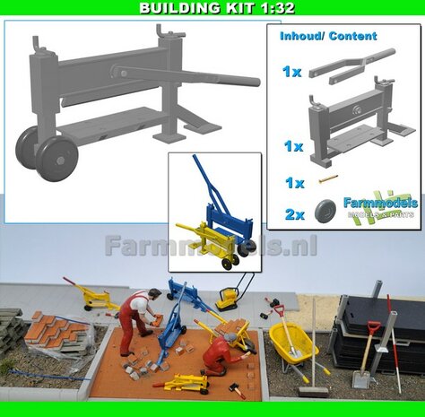 BOUWKIT: STENENKNIPPER &quot;GROOT&quot; Materiaal RESIN BLANK geleverd 1:32