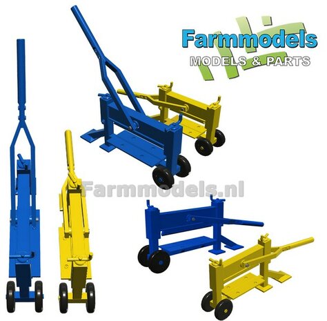 BOUWKIT: STENENKNIPPER &quot;NORMAAL&quot; Materiaal Resin BLAUW Gespoten geleverd 1:32