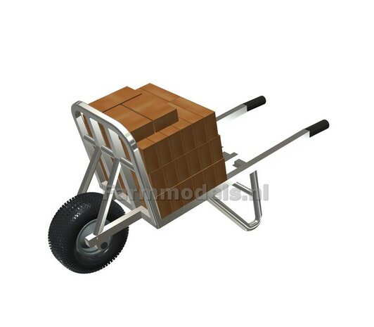 BOUWKIT: STEEN KRUIWAGEN Materiaal RESIN BLANK geleverd 1:32