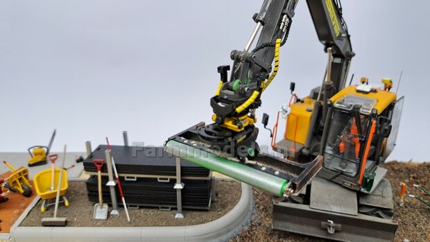 BOUWKIT: KRUIWAGEN 100 liter Materiaal RESIN BLANK geleverd 1:32