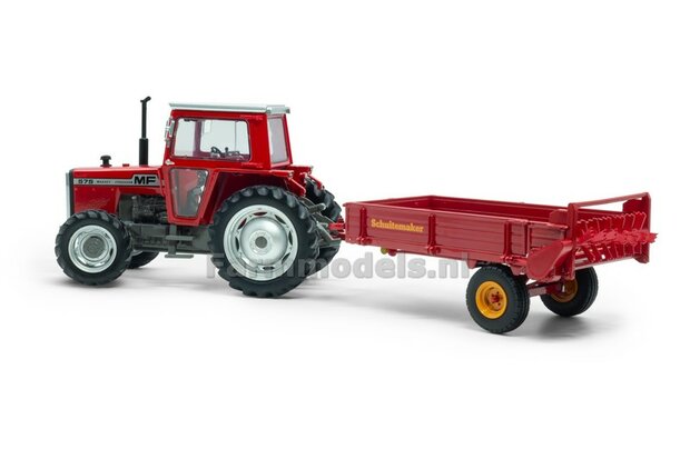 Schuitemaker SMS trailer met strooiunit 1:32 Universal Hobbies UH6496      