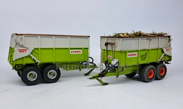 2x FAD Naafdop &Oslash; 8mm  Resin CLAAS GROEN gespoten geleverd  1:32  Farmmodels 