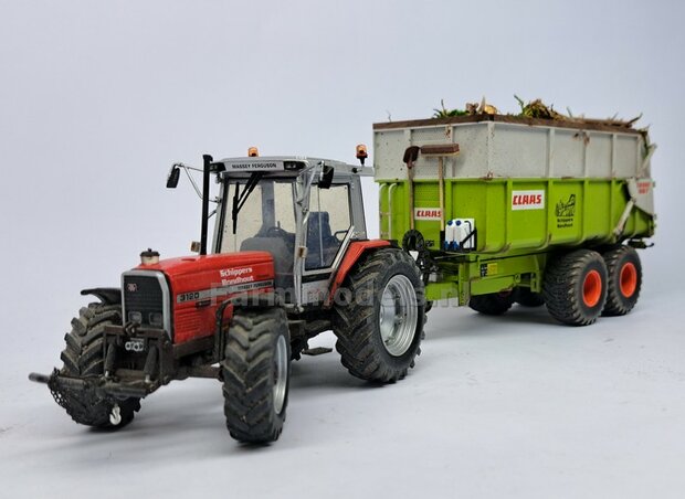 &Oslash; 42.2 mm: CLAAS CARAT 160T: 2x Trelleborg Banden &quot;NORMAL&quot;  met RESIN Velgen  BLANK geleverd  1:32   Farmmodels Custom Line Series  