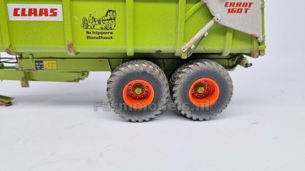 &Oslash; 42.2 mm: CLAAS CARAT 160T: 2x Trelleborg Banden &quot;NORMAL&quot;  met RESIN Velgen  BLANK geleverd  1:32   Farmmodels Custom Line Series  