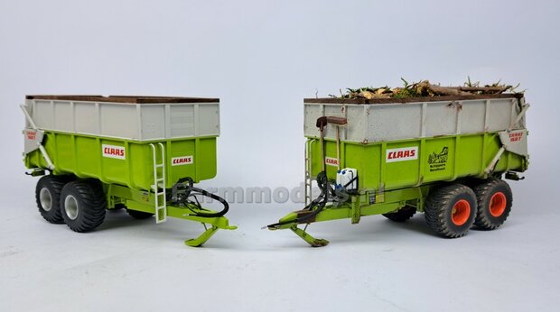 &Oslash; 42.2 mm: CLAAS CARAT 160T: 2x Trelleborg Banden &quot;NORMAL&quot;  met Resin Velgen CLAAS ORANJE Gespoten geleverd  1:32   Farmmodels Custom Line Series  