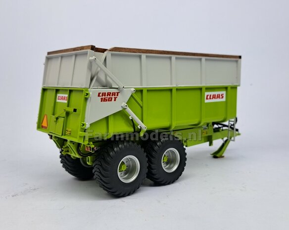 &Oslash; 42.2 mm: CLAAS CARAT 160T: 2x Trelleborg Banden &quot;NORMAL&quot;  met Resin Velgen CLAAS ORANJE Gespoten geleverd  1:32   Farmmodels Custom Line Series  