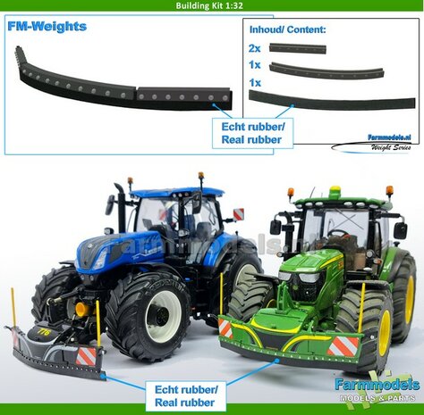 BOUWKIT: RUBBER FLAP + MONTAGE FRAME SET Geschikt voor SAFETY WEIGHT 800kg  BUMPERS  Materiaal: Resin CLAAS NIGHT ED. GRIJS Gespoten geleverd  + ECHT RUBBER FLAP 1:32  