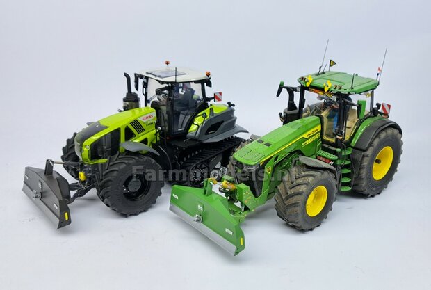 BOUWKIT: SUER 2400kg SCHUIFGEWICHT  85.5mm breed. Resin ZWART GESPOTEN + Kunststof Trekhaak ALUMINIUM Gespoten + diverse stickers o.a. SLIJTPLAAT + 2x pinnen 1:32