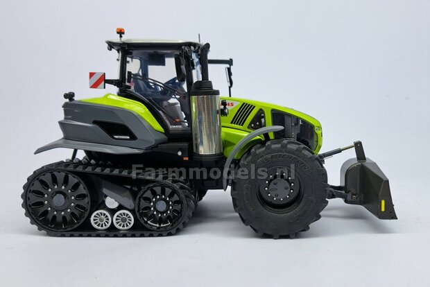 BOUWKIT: SUER 2400kg SCHUIFGEWICHT  85.5mm breed. Resin ZWART GESPOTEN + Kunststof Trekhaak ALUMINIUM Gespoten + diverse stickers o.a. SLIJTPLAAT + 2x pinnen 1:32