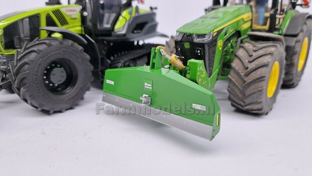 BOUWKIT: SUER 2400kg SCHUIFGEWICHT  85.5mm breed. Resin ZWART GESPOTEN + Kunststof Trekhaak ALUMINIUM Gespoten + diverse stickers o.a. SLIJTPLAAT + 2x pinnen 1:32