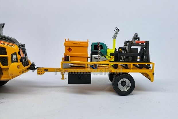 Opbergkist  30.4mm x 15.2mm x 15.1mm Incl. OPHANGBEUGEL Materiaal Resin, de kist wordt RVS CHROOM Gespoten Geleverd  1:32    