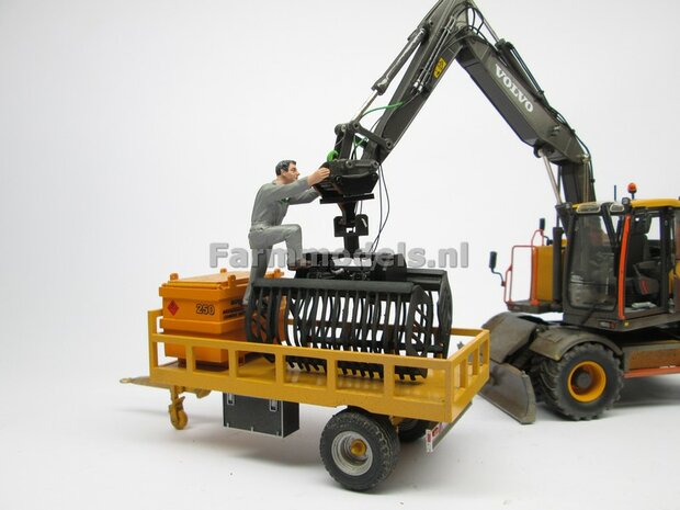 KOPPELSTUK SNELWISSEL aan S6/S60 snelwisselkoppeling geschikt voor Koppellen div. Hulpstukken NIEUWE UITVOERING 3D Geprint Materiaal RESIN  BLANK Geleverd 1:32                      