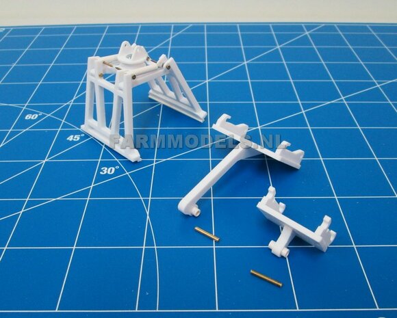 KOPPELSTUK SNELWISSEL aan S6/S60 snelwisselkoppeling geschikt voor Koppellen div. Hulpstukken NIEUWE UITVOERING 3D Geprint Materiaal Resin ANTRACIET gespoten geleverd 1:32                      
