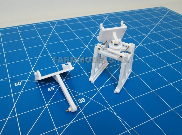 KOPPELSTUK SNELWISSEL aan S6/S60 snelwisselkoppeling geschikt voor Koppellen div. Hulpstukken NIEUWE UITVOERING 3D Geprint Materiaal Resin ANTRACIET gespoten geleverd 1:32                      