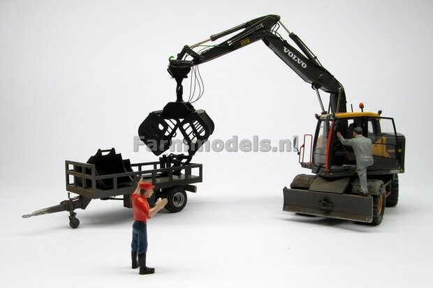 KOPPELSTUK SNELWISSEL aan S6/S60 snelwisselkoppeling geschikt voor Koppellen div. Hulpstukken NIEUWE UITVOERING 3D Geprint Materiaal Resin ANTRACIET gespoten geleverd 1:32                      