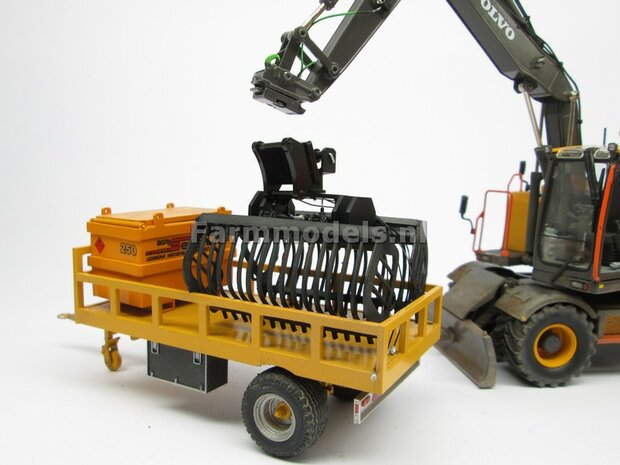 KOPPELSTUK SNELWISSEL aan S6/S60 snelwisselkoppeling geschikt voor Koppellen div. Hulpstukken NIEUWE UITVOERING 3D Geprint Materiaal Resin ANTRACIET gespoten geleverd 1:32                      