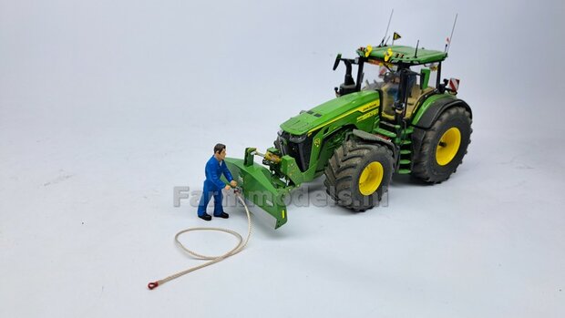 BLANK SLEEPTOUW  super realistisch,  ong. 100cm, mooi op een machine of frontgewicht 1:32