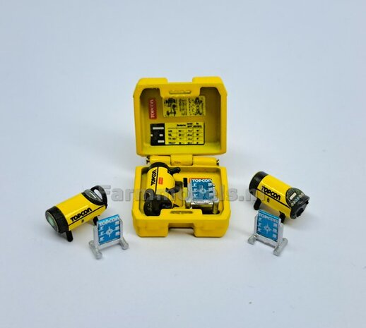 TOPCON TP-L6G Rioollaser set (Laser + Targetschild &amp; houder)  RESIN onderdelen OP KLEUR  geleverd +  Pr&eacute;-Cut Decal stickerset   Farmmodels  1:32                