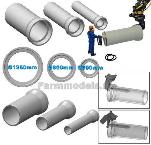 20x RUBBER RIOOLBUIS AFDICHTINGSRINGEN (Geschikt voor Rioolbuis Binnenmaat 1:1 = &Oslash;500mm &amp; &Oslash;800mm)   1:32    