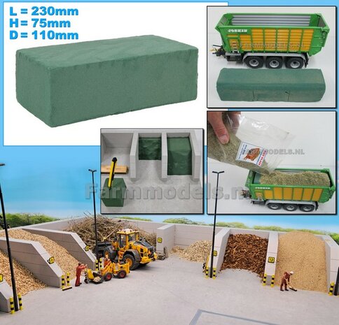 Kipper / silagewagen opvuller, perfect om een sleufsilo of (silage) wagen gevuld te maken