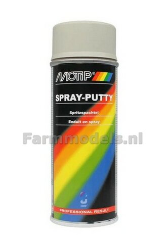 MOTIP SPRAY-PUTTY Spuitbus / Spuit plamuur - Perfect voor de Farmmodels series Spray paint 400ml