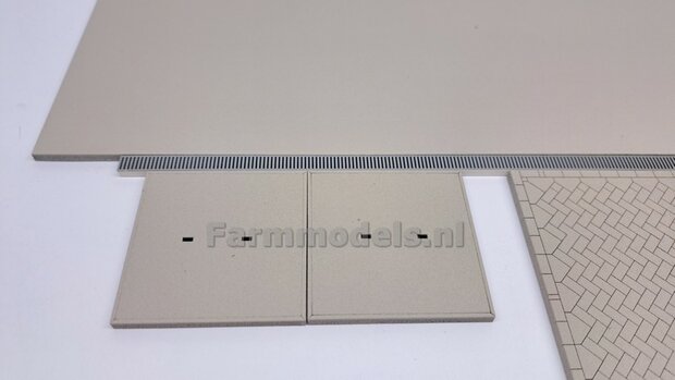8mm x 300mm (8stuks): RVS/STALEN VLOERGOOT STICKERS  afmeting 8mm x 300mm  1:32 