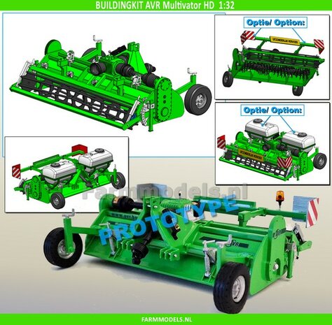 BOUWKIT: AVR MULTIVATOR HD Volveldsfrees/ frontfrees LET OP: BLANK geleverd, zelf in kleur zetten 1:32  LEVERBAAR BEGIN NOVEMBER 2025